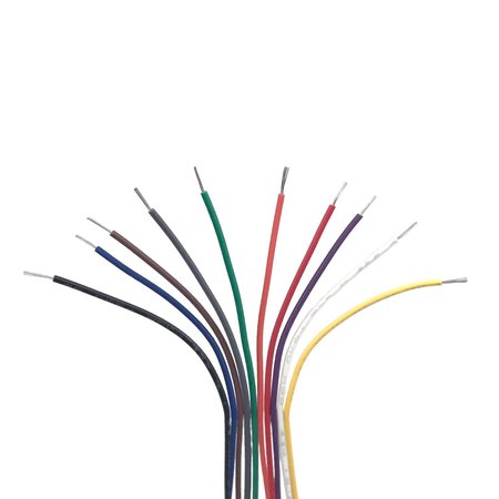 REMINGTON INDUSTRIES Jumper Wire, 14 AWG, Solid, 6in. Leads - 10 Colors - 200 Pieces Total CSKIT14UL1007SLD6